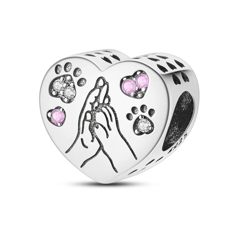 Hot Sale Charms Beads 925 Sterling Silver Pink Perfume Bottle Letter Luminous Firefly Tarot Card Beads Fit DIY Bracelets Jewelry - Madeinsea©