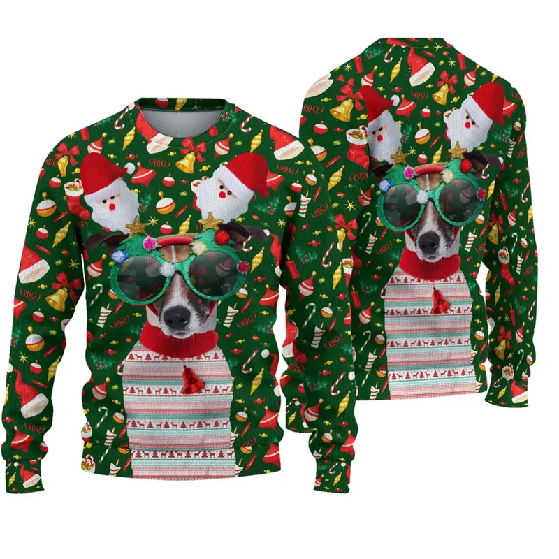 Fashion Spoof Ugly Christmas Sweater For Man Clothes Hip Hop Women Kids Men Sweatshirts Casual Pullovers Tracksuit Man Sweater