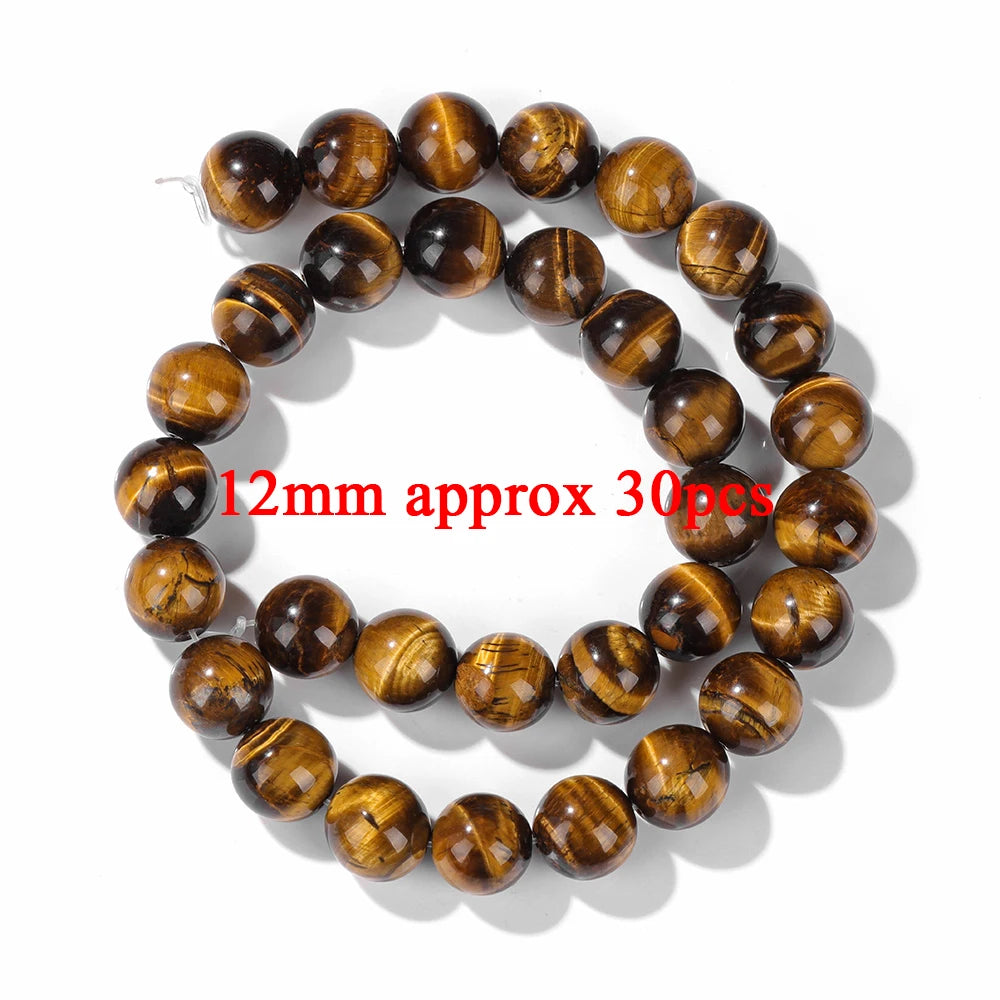 High Quality Yellow Tiger Eye Stone Beads Natural Round Heart Rondelle Cube Irregular Loose Spacer Bead For Jewelry Making DIY