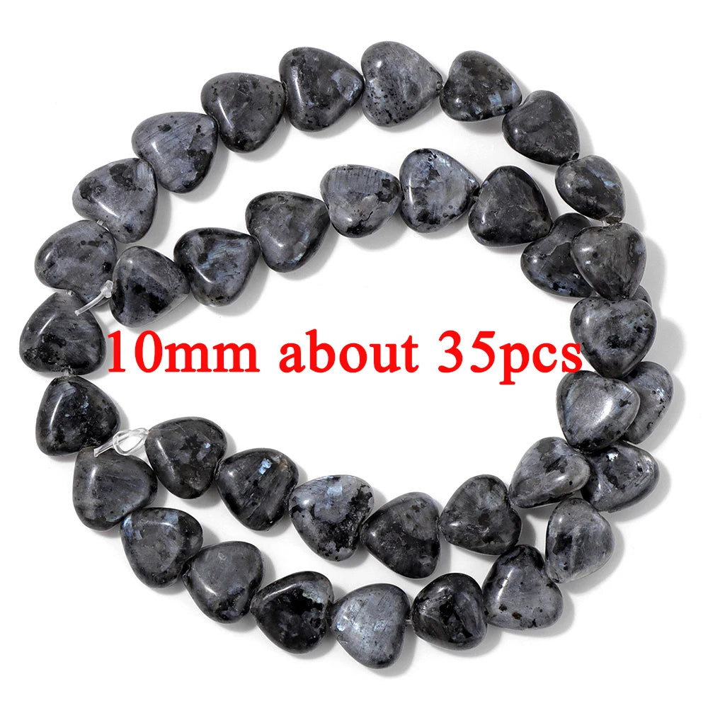 Natural Dark Labradorite Stone Bead Black Spectrolite Faceted Round Leaf Square Loose Spacer Beads For Jewelry Making Handmade