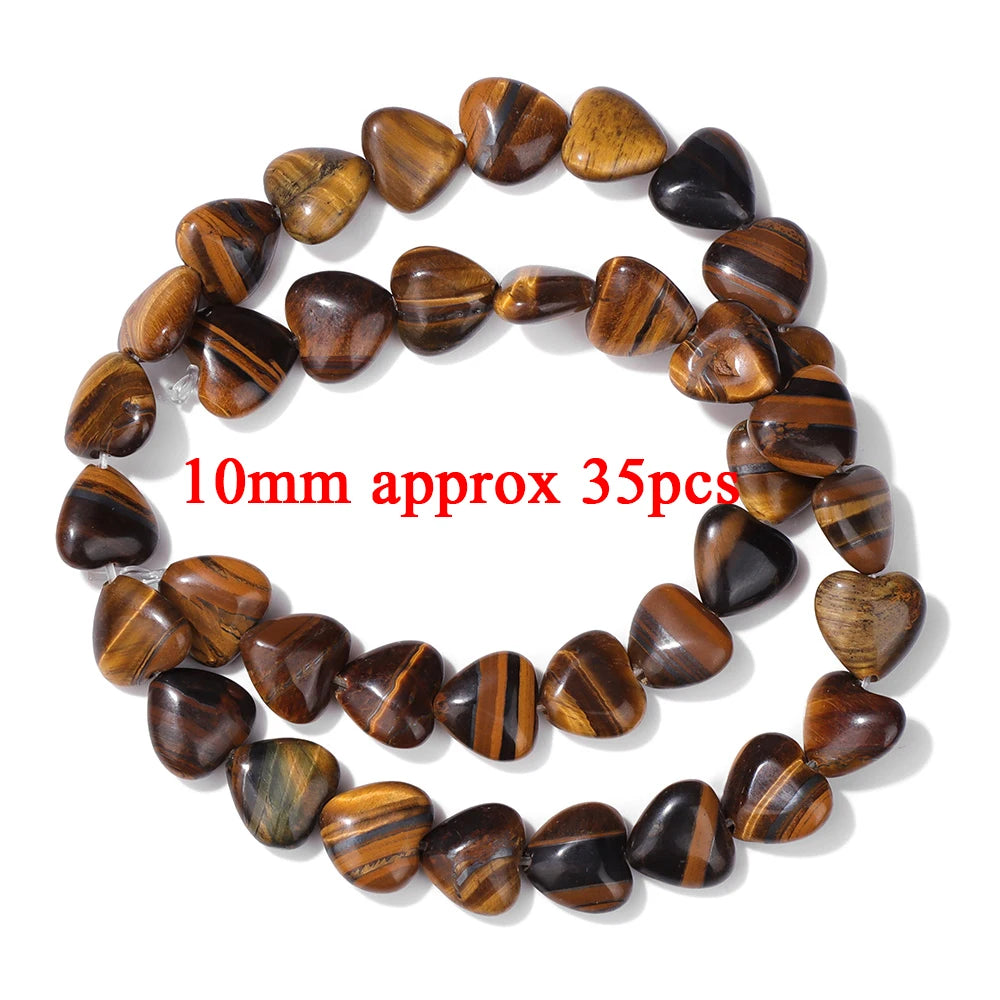 High Quality Yellow Tiger Eye Stone Beads Natural Round Heart Rondelle Cube Irregular Loose Spacer Bead For Jewelry Making DIY