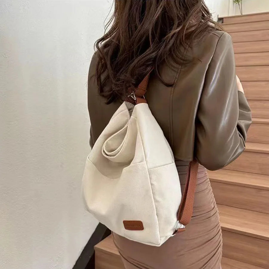 2025 New Fashion Canvas Large Capacity Women's Tote Bag Women's Handbag Shoulder Bag Cross-body Bag Shoulder Bag Multi-function