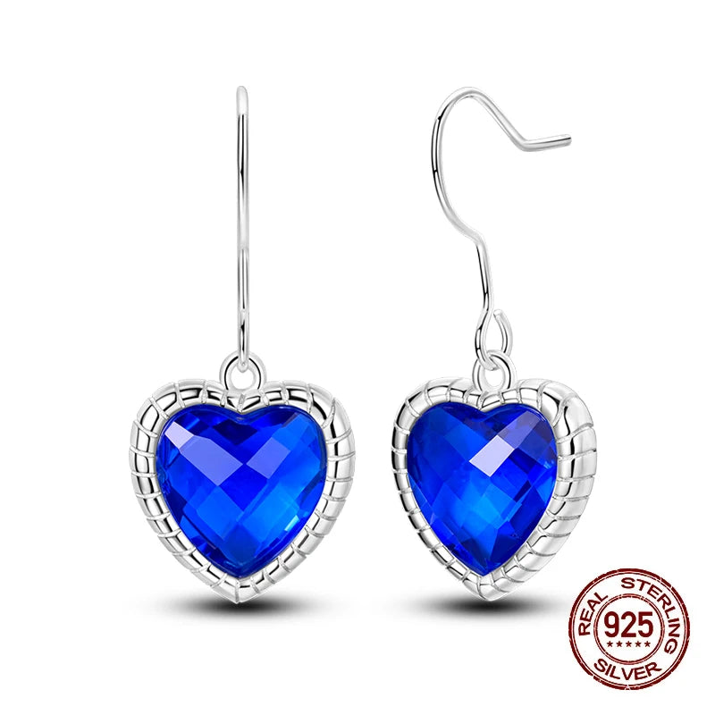 New Style 925 Sterling Silver Gemstone Lucky Four Leaf Clover Earrings Eardrop Simple Fine Jewelry Women Fashion Party Gift