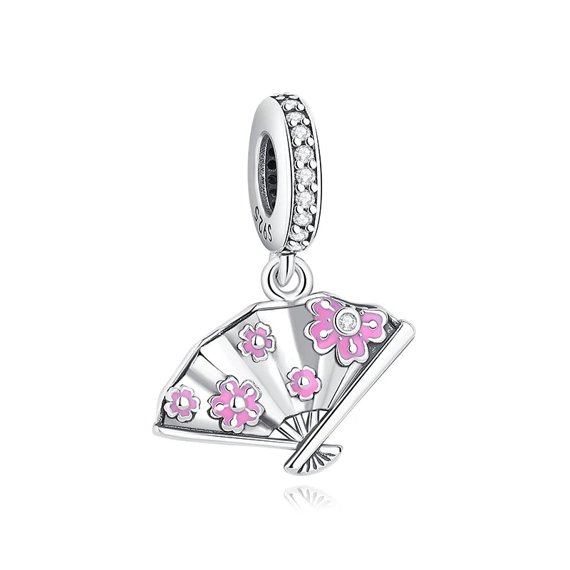 925 Sterling Silver Charms Beads Original Japanese Doll Fortune Cat Charm Fit Brand Bracelets Bangles DIY Jewelry For Women