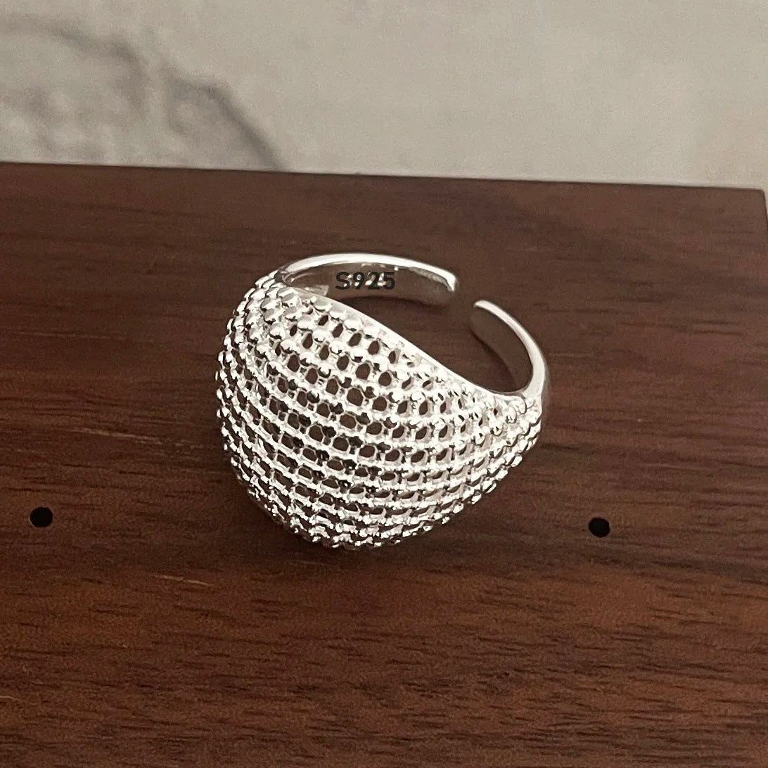 925 Sterling Silver Rings for Women Men Couple Minimalist Handmade Simple Ball Ring Party Jewelry Gift Prevent Allergy