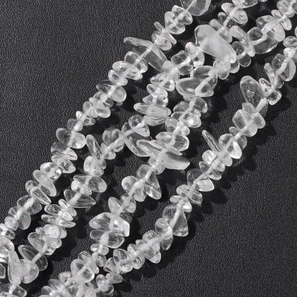 5-8MM Colorful Irregular Glass Beads Dyed Transparent Crystal Chips Beads Fit DIY Women Jewelry Bracelet Necklace Earring