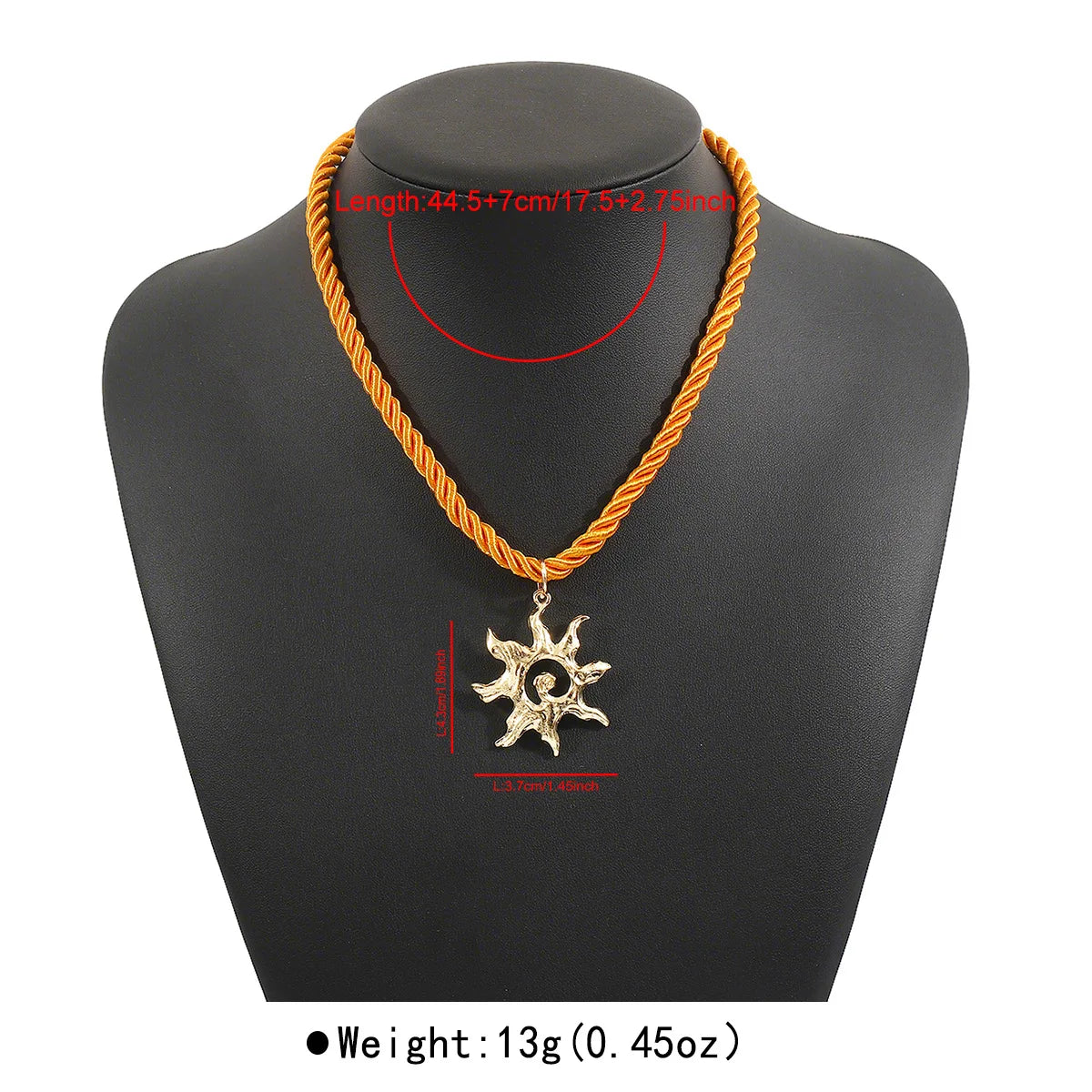 ZAA new Colorful Heart-shaped Sun Daisy Pendant Necklace