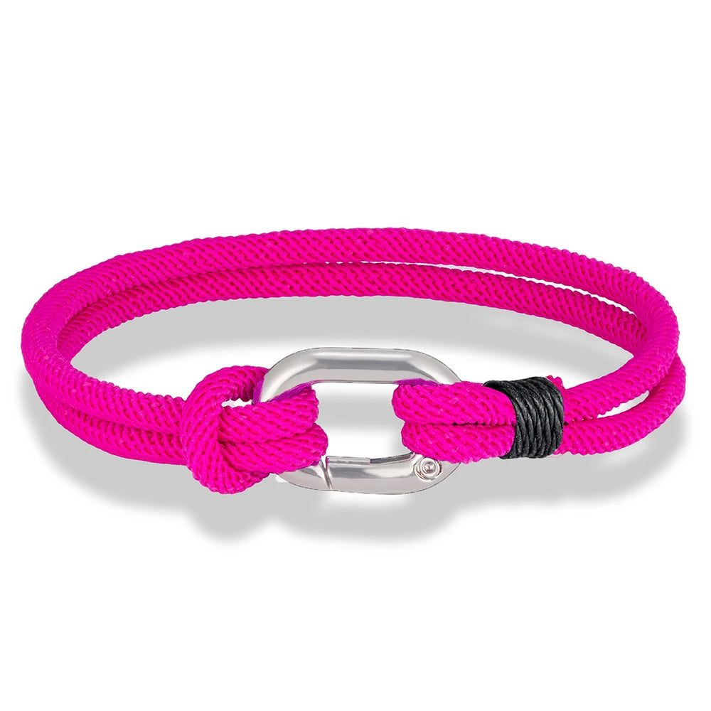 MKENDN New Nautical Mens Thin Rope Bracelet With Oval Circle Spring Clasp For Surfer Beach Jewelry Gifts - Madeinsea©