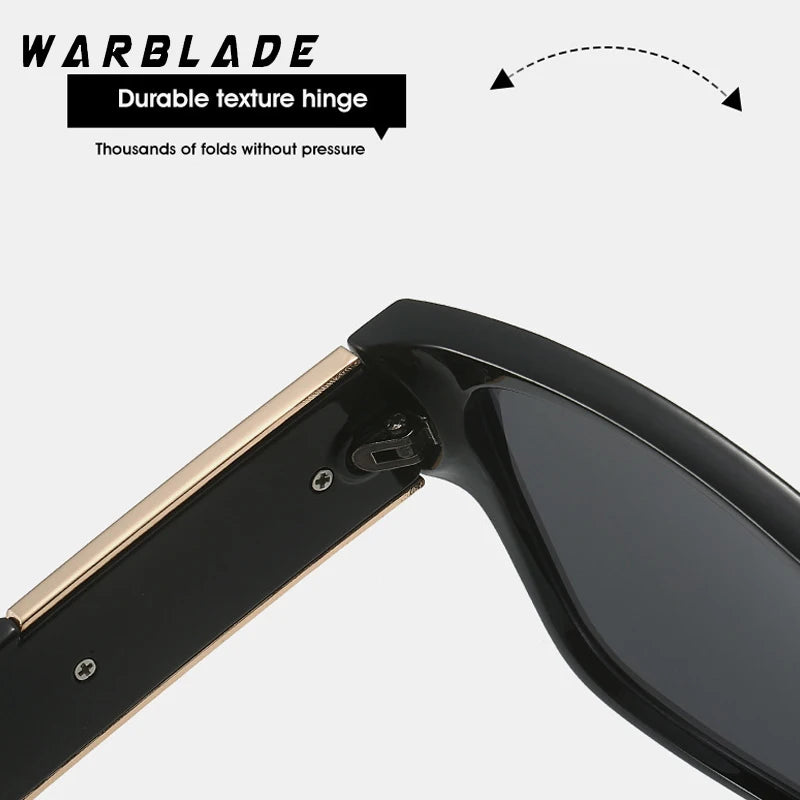 2025 Trend Fashion Classic Metal Square Sunglasses  Luxury Brand Design Men Vintage Sun Glasses Women Shades UV400 Oculos De Sol