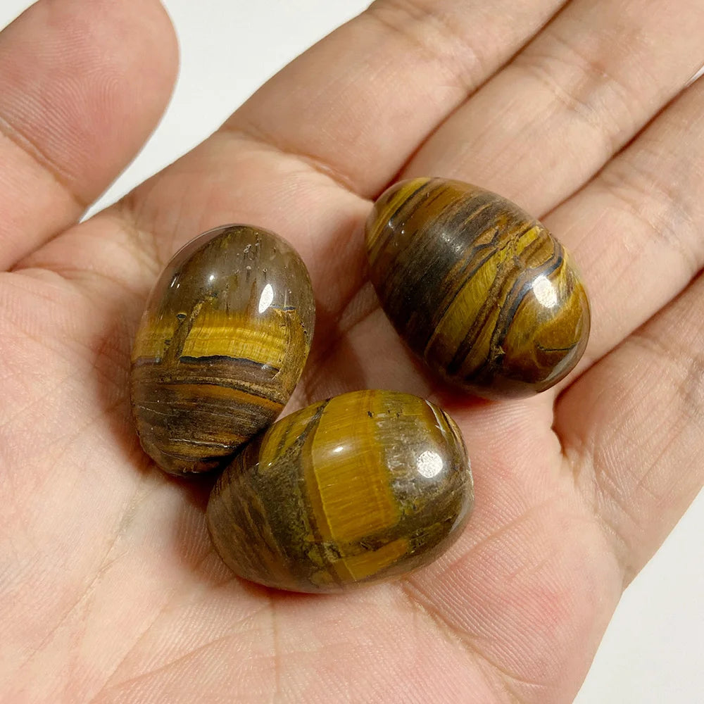 20x30mm Natural Egg Shape Stone Ornament Opal Quartzs Power Minerals Polished Reiki Fish Tank Home Decoration Jewelry Gifts