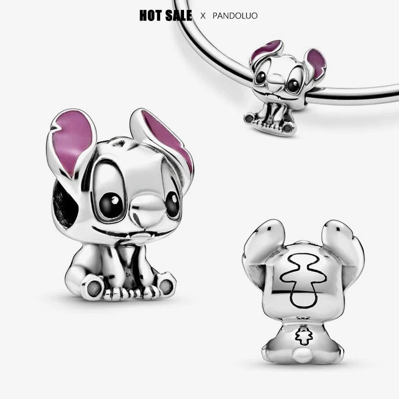 NEW in Charm Disney Cheshire Cat Charm beads Suitable for Original Women Stitch Bracelet Necklace Pendant Jewelry Holiday gifts