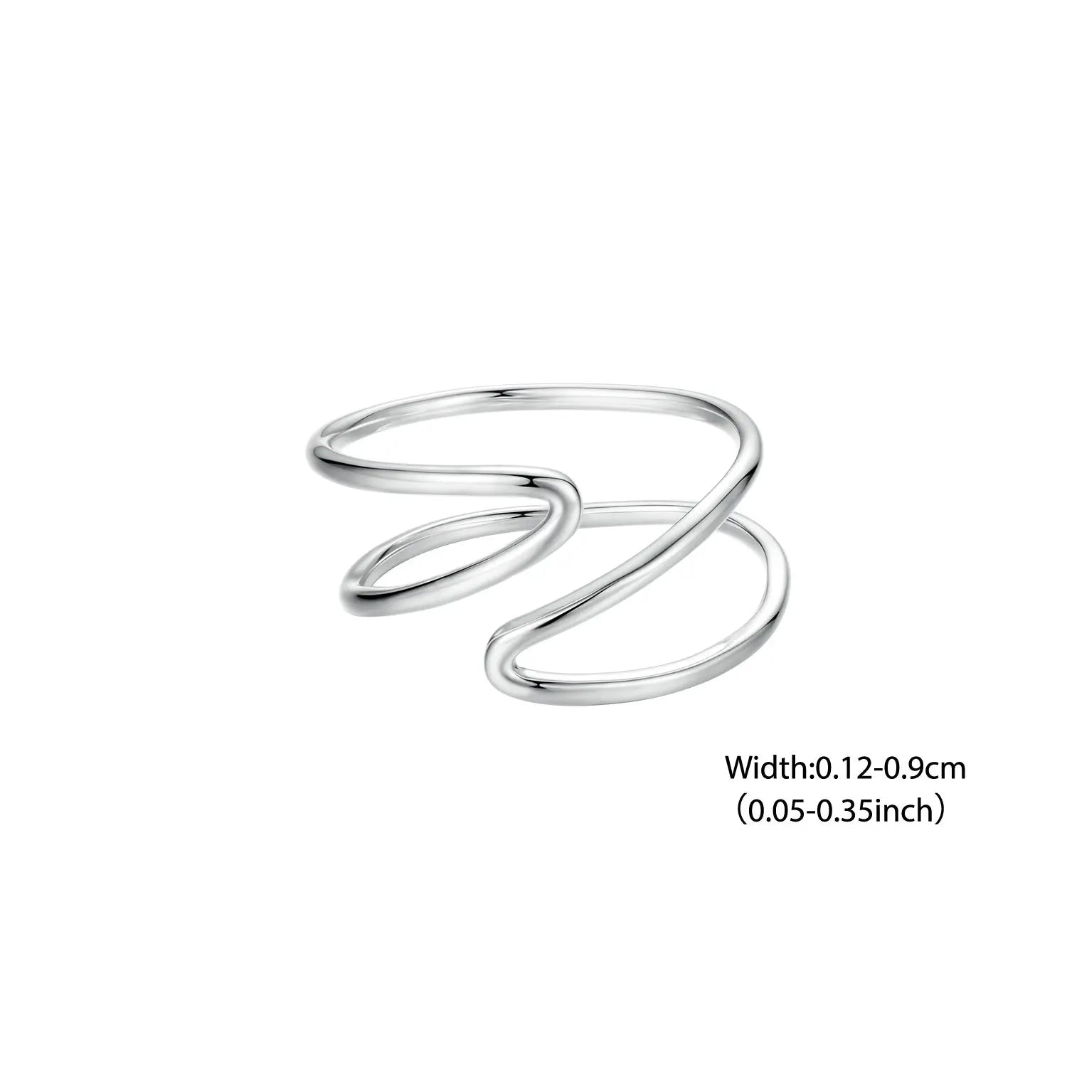 BISAER 925 Sterling Silver Bird Open Ring Animal Band Adjustable Size 5-8 for Women Party Original Design Fine Jewelry EFR714-E