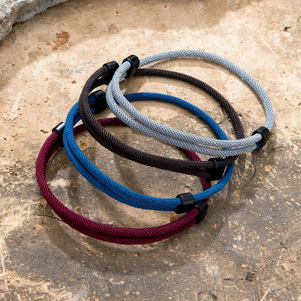 MKENDN Minimalist 3MM Thread Bracelet Mens Women Adjustable Red Braslet For Lovers Distance Couple Brazalete Yoga Meditation