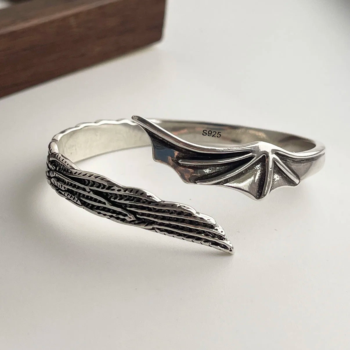 100% Solid 925 Sterling Silver Retro Bracelet for Women Men Vintage Handmade Flower Patern Bracelet Birthday Gift