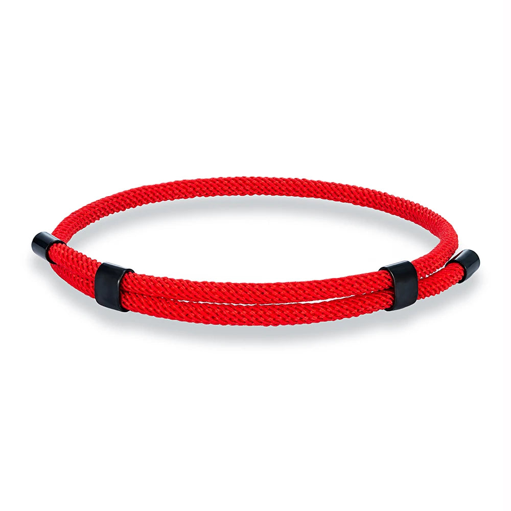 MKENDN Simple Style 3MM Men Women Adjustable Nautical Rope Bracelet Stainless Steel Buckle Accessories Waterproof Jewelry Gifts