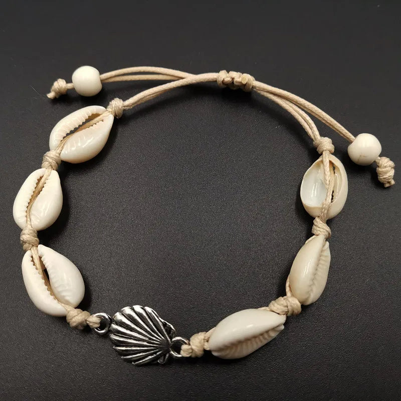 Bohemian Natürliche Shell Conch Imitation Perle Seestern Anhänger Armband Für Frauen Mode Strand Armbänder Geburtstag Schmuck Geschenke