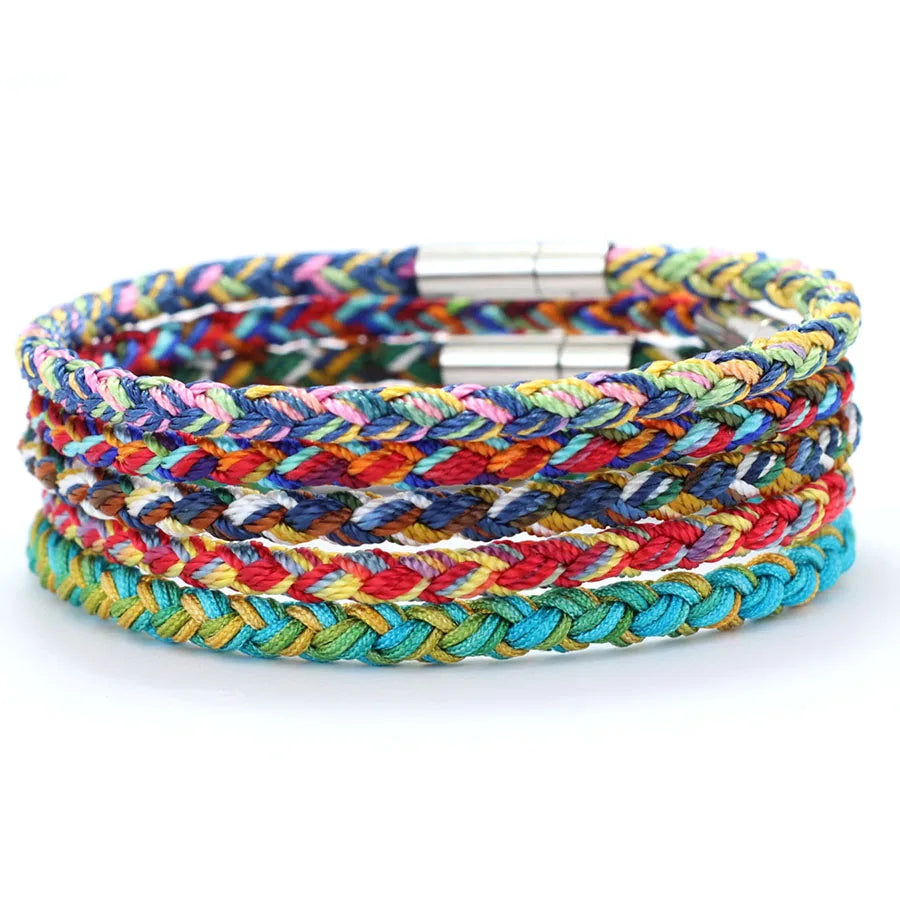 5 Colors Grade A Ruyi Dragon Scale Rope Bracelet Unisex Handmade Braided Ethnic Lucky String Braslet Bangle Friendship Braclet