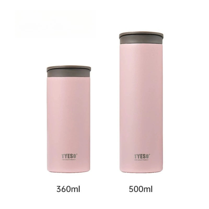 Tyeso 360ml/500ml Stainless Steel Vacuum Travel Mug Leak-Proof Car Coffee Cup Insulated Thermos Portable Water Bottle