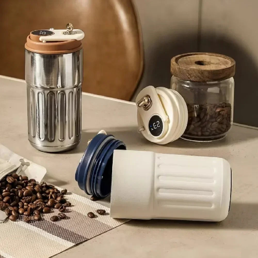 Stainless Steel Smart Thermos Bottle Intelligent Temperature Display Coffee Cup vacuum Flasks Office Cup Business Portable Mug