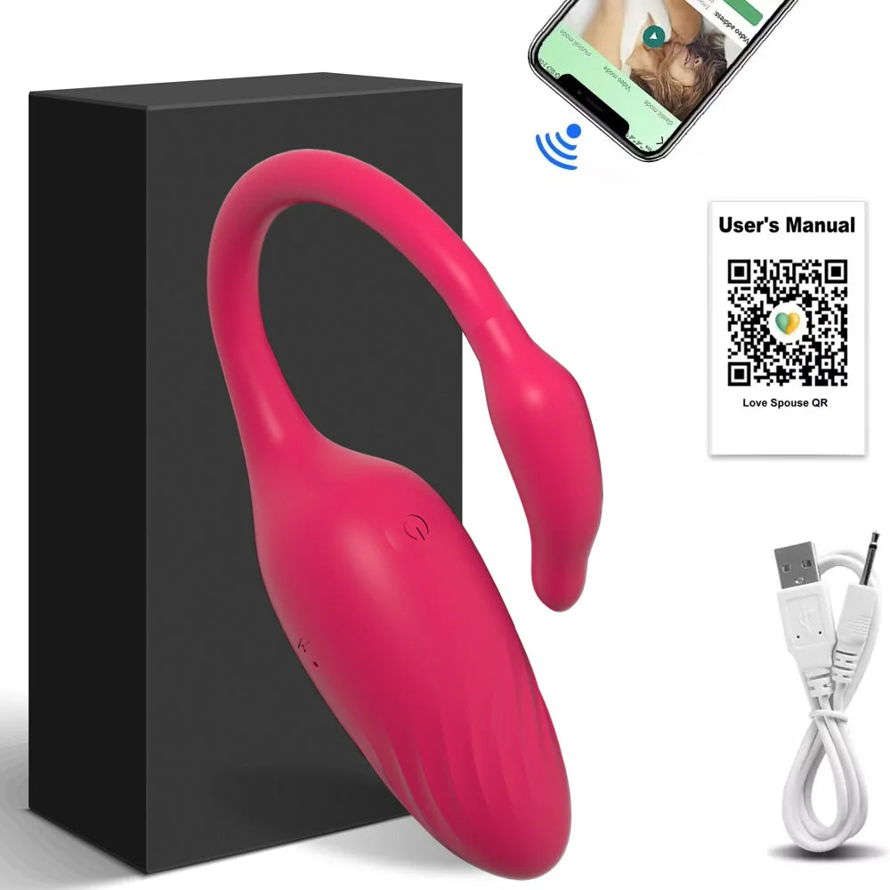 Wireless Bluetooth G Spot Dildo Vibrator for Women APP Remote Control Wear Vibrating Egg Clit Female Vibrating Panties Sex Toys