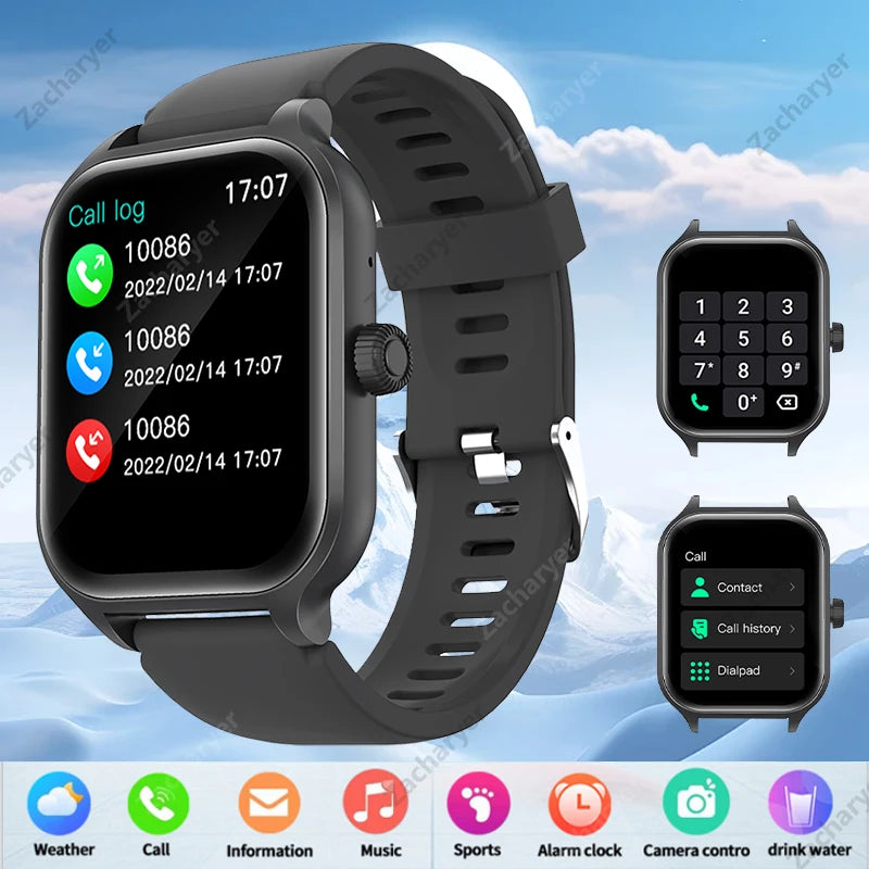 HOT With wireless call function, compatible with Android and iPhone, sports watch, application control, SMS reminder