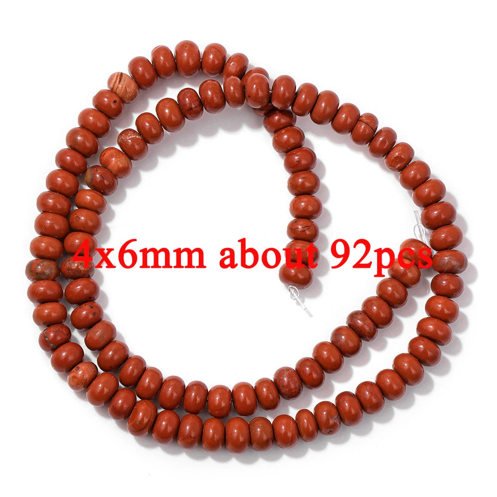 100% Natural Red Jasper Stone Bead Oval Cube Round Irregular Shape Chips Beads Fit Jewelry Making DIY Bracelet Necklace Earrings
