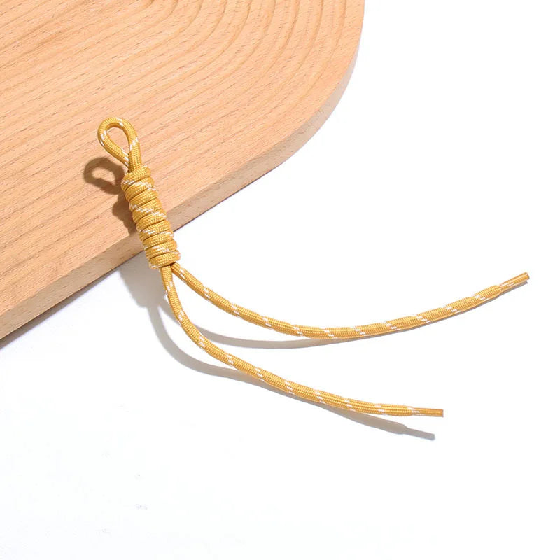 Hot Creative Colorful Braided Lanyard Keychain Bag Pendant Sport Style Bag Charm Ornaments Car Backpack Pendant Accessories Gift