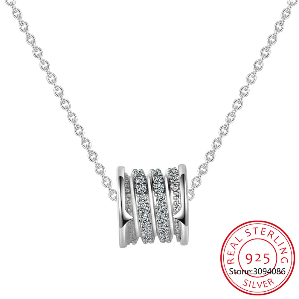 Trendy 925 Sterling Silver Real 1.8ct Moissanite Pendant Necklace for Women Anniversary Diamond Necklaces Fine Jewelry Gift