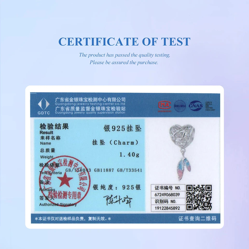 BAMOER 925 Sterling Silver Heart Dreamcatcher Charm fit Original Bracelet DIY Jewelry Accessories bamoer Beads BSC1105