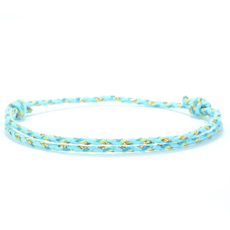 Minimalist 2mm Thin String Bracelet Unisex Handmade Weaven Adjustable Lucky Chinese Cord Tibetan Braslet Casual Pulseria Joias