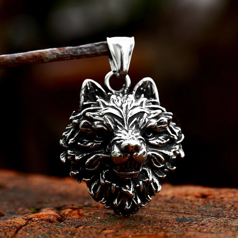 BEIER 2022 new Cross border jewelry domineering cool wolf head titanium steel ring men cast stainless steel animal BP8-113