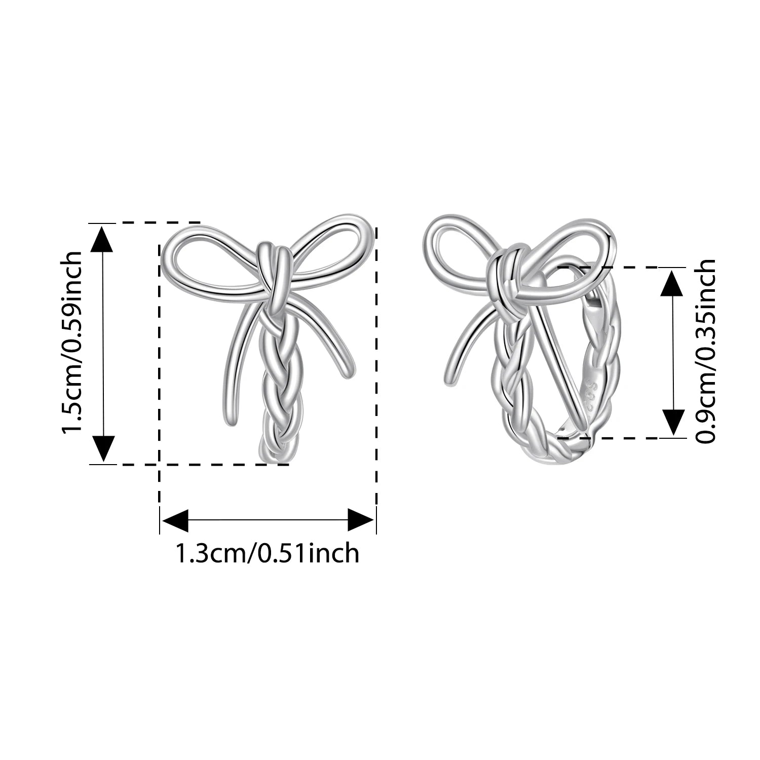 BISAER 925 Sterling Silver Mermaid Stud Earrings Blue Gradient Enamel process Stud Ear for Women Party Fine Jewelry Holiday Gift