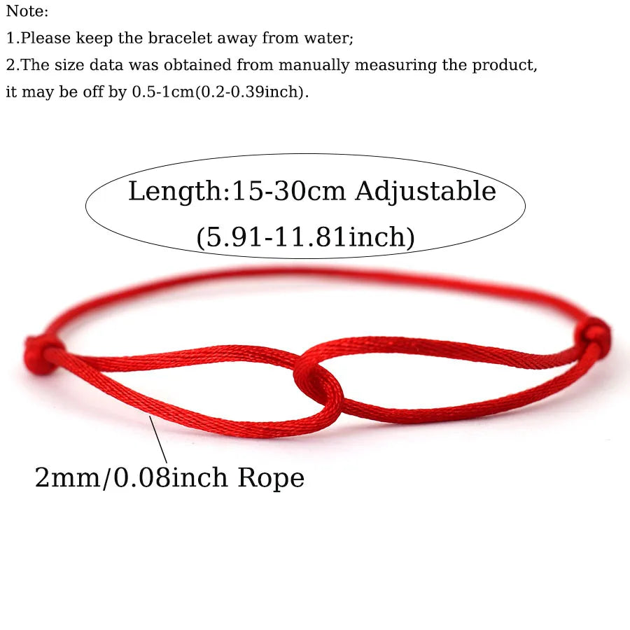Multicolor 2mm Grade A Thin Rope Bracelet Unisex Handmade Adjustable Simple Silk Cord Braclet Holiday Casual Beach Couple Joias
