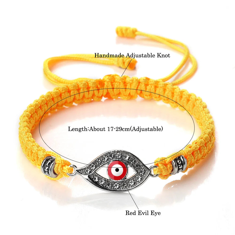 Handmade Turkish Evil Eye Bracelets For Women Men Braided Red Rope Lucky Bracelets Fashion Couple Bracelets Friendship Jewelry