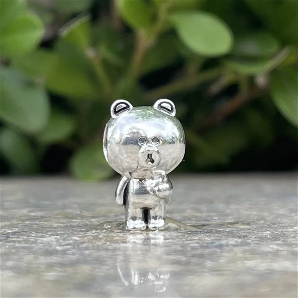 2025 New Miniso Disney Sanrio Beads 925 Silver Stitch Hello Kitty Kuromi Charm Fit Original Bracelet Women DIY Pendant Jewelry