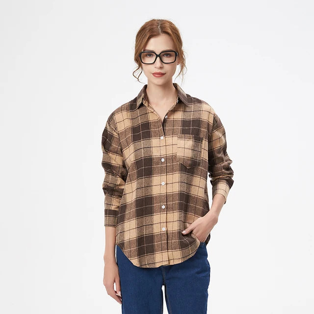 Casual Women's Plaid Shirt - Madeinsea©