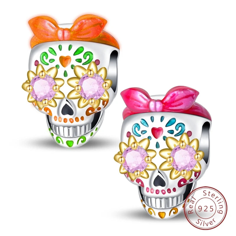 Halloween 925 Sterling Silver Design Charms Beads Pendants Suitable for Original Bracelet DIY Exquisite Making Jewelry