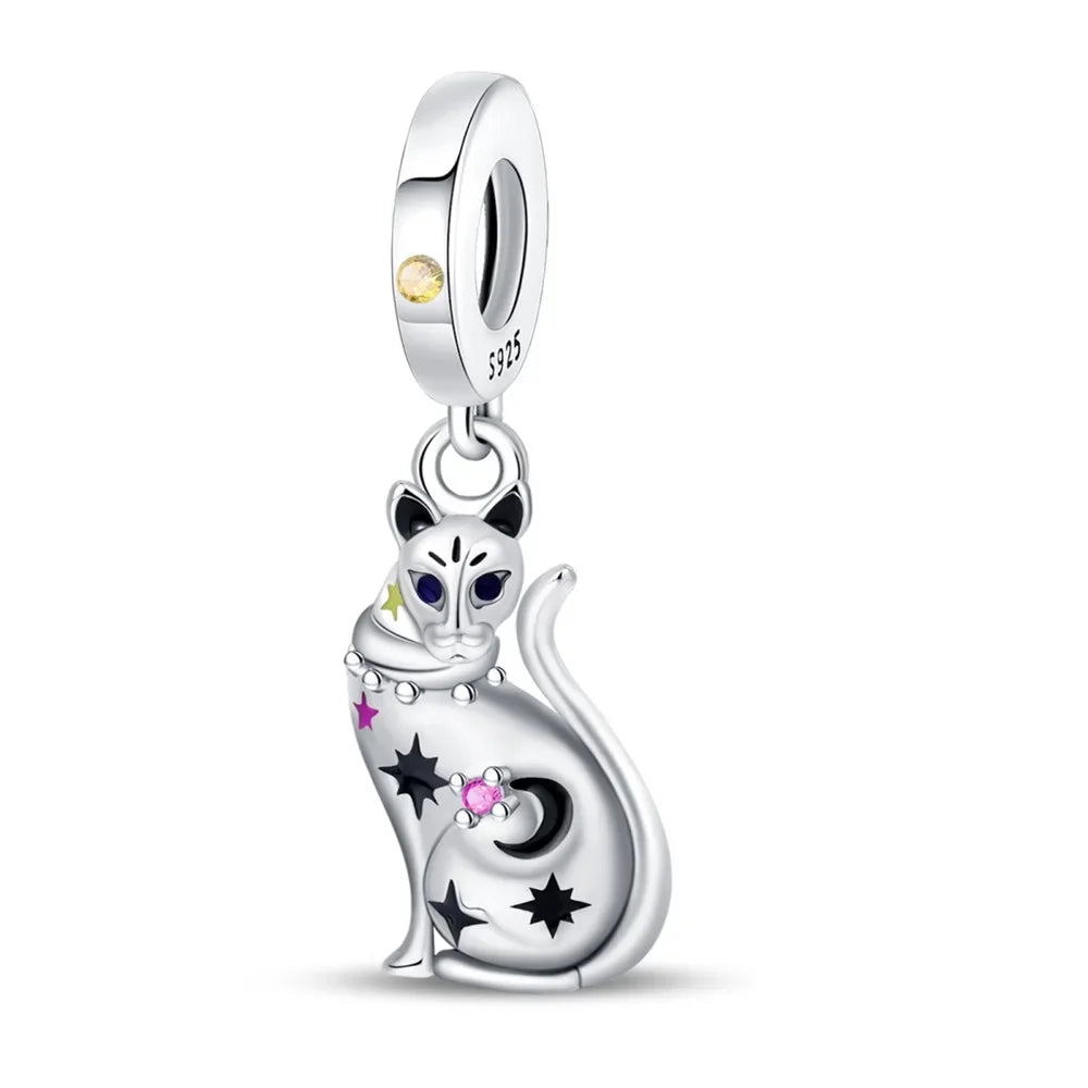 925 Sterling Silver Desert Pyramid Camel Elephant Charm Bead Fit Bracelet Original Charm for Women DIY Jewelry Making