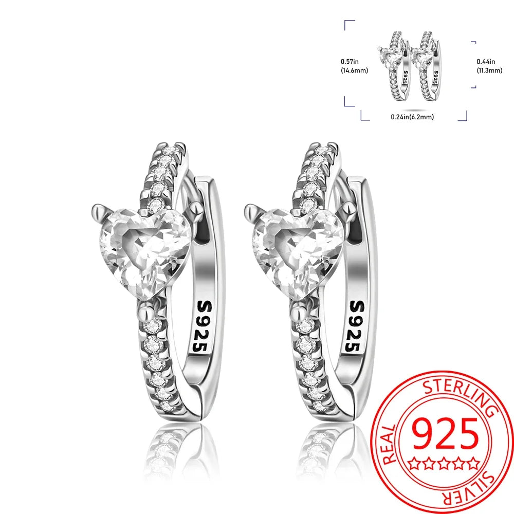 Ear Ring Series 925 Sterling Silver Star Moon Unicorn Tulip Flower Butterfly Bee Geometry Earrings Ladies Pairing with Jewelry