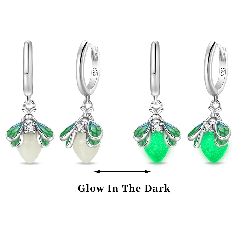 Earrings 925 Silver Colorful Cute Cat Claw Heart Shaped Rhomboid Luminous Dopamine Earrings For Women Fashion Party Jewelry Gift