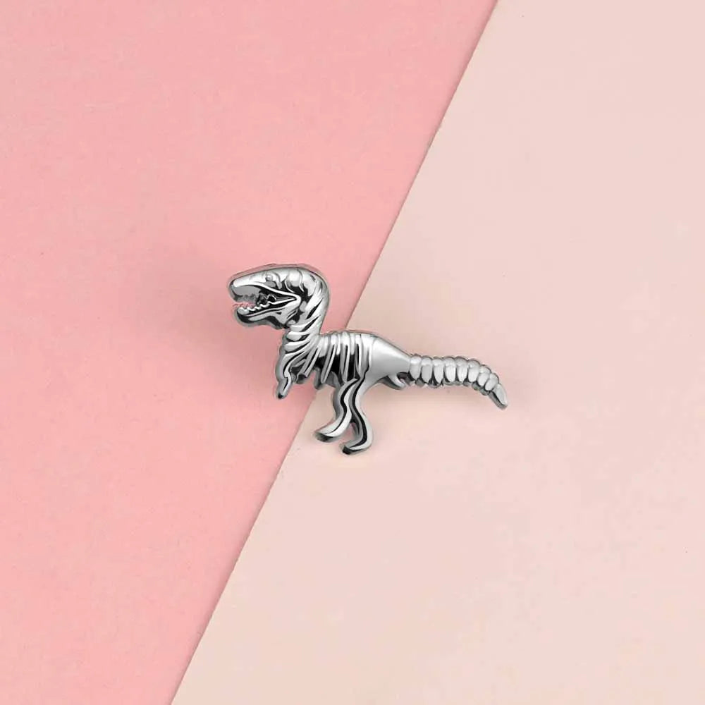 10 Style Cute Dinosaurs Enamel Pins Creative Animal Brooches Kids Backpack Decoration Jewelry Women Coat Lapel Pin Badges Gift