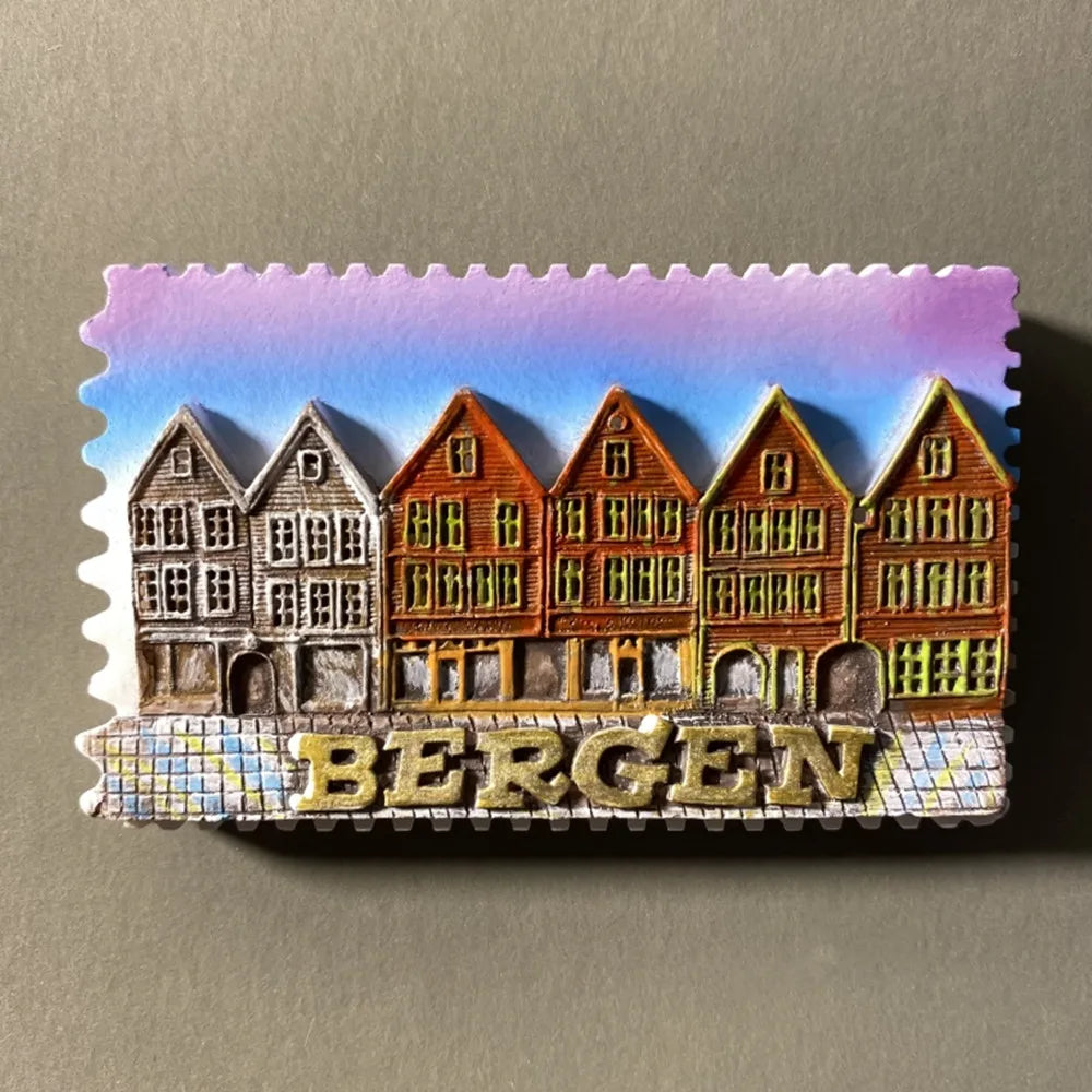 Europe Norway 3D Fridge Magnets Tourism Souvenir Refrigerator Magnets Sticker Collection Handicraft Decoration Articles