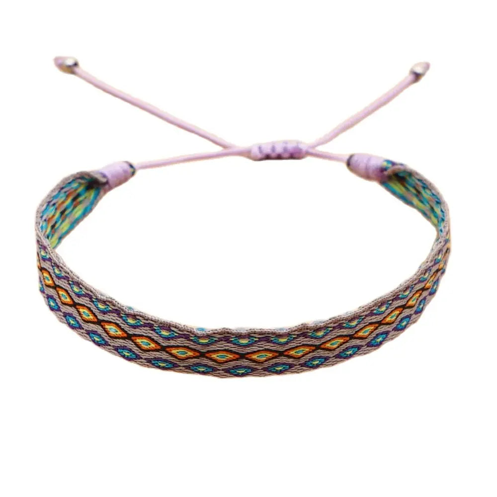 Unisex Handmade Woven Bracelet Wholesale Colombia Cloth Braided Bracelets for Women Men Bohemian Hippie Friendship Jewelry - Madeinsea©