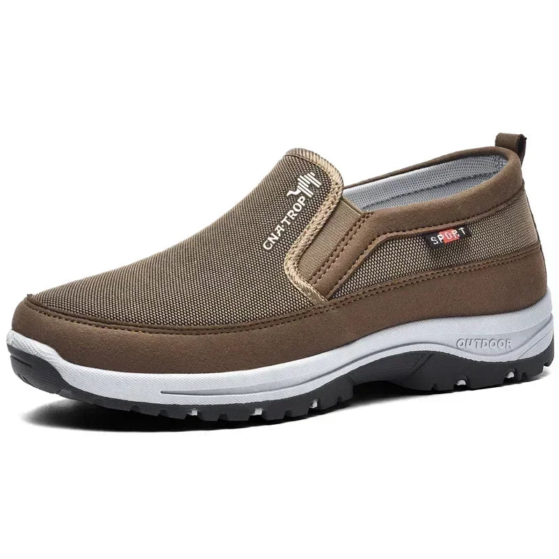 Men's Casual Shoes Classic Loafers Anti-slip Soft Sole Comfortable Men's Leather Sneakers Non-slip Retro Driving Shoes Plus Size