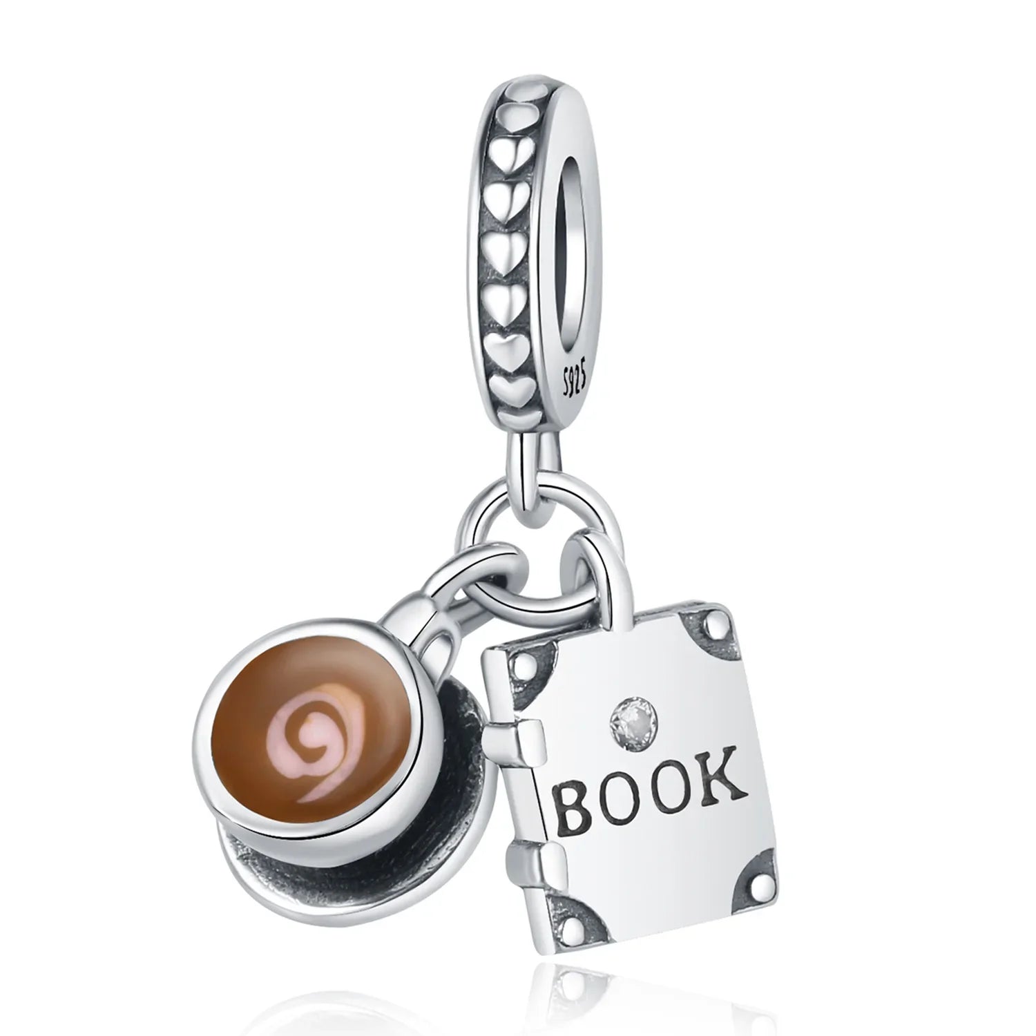 925 Sterling Silver American Coffee Fries Charm Pendant Beads Fit Charms 925 Original Bracelet for Women Jewelry Making