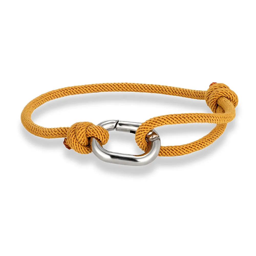 Bracelet MKENDN style nautique pour homme, fin et ajustable, avec fermoir ovale à ressort, idéal pour les surfeurs et les amateurs de bijoux de plage.
