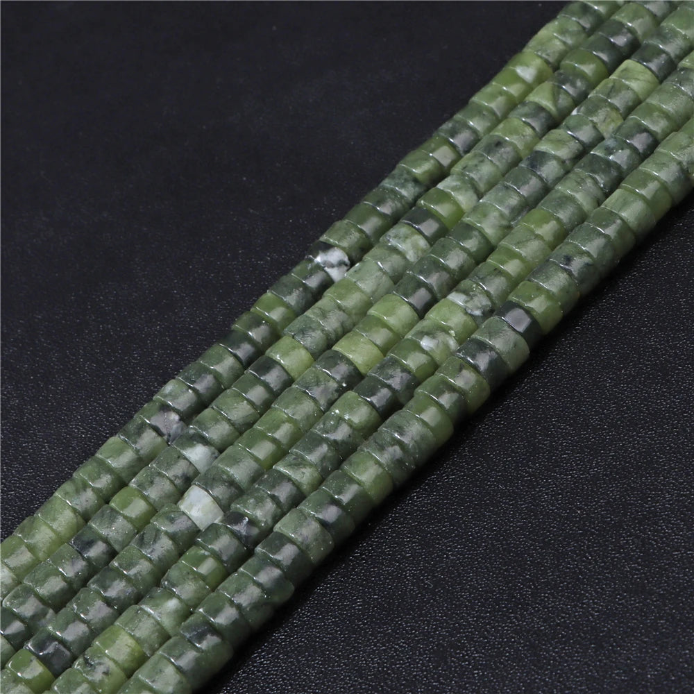 6x3mm Natural Flat Round Stone Beads Turquoises Labradorite Jaspers Spacer Loose Heishi Bead For Jewelry Making DIY Accessories