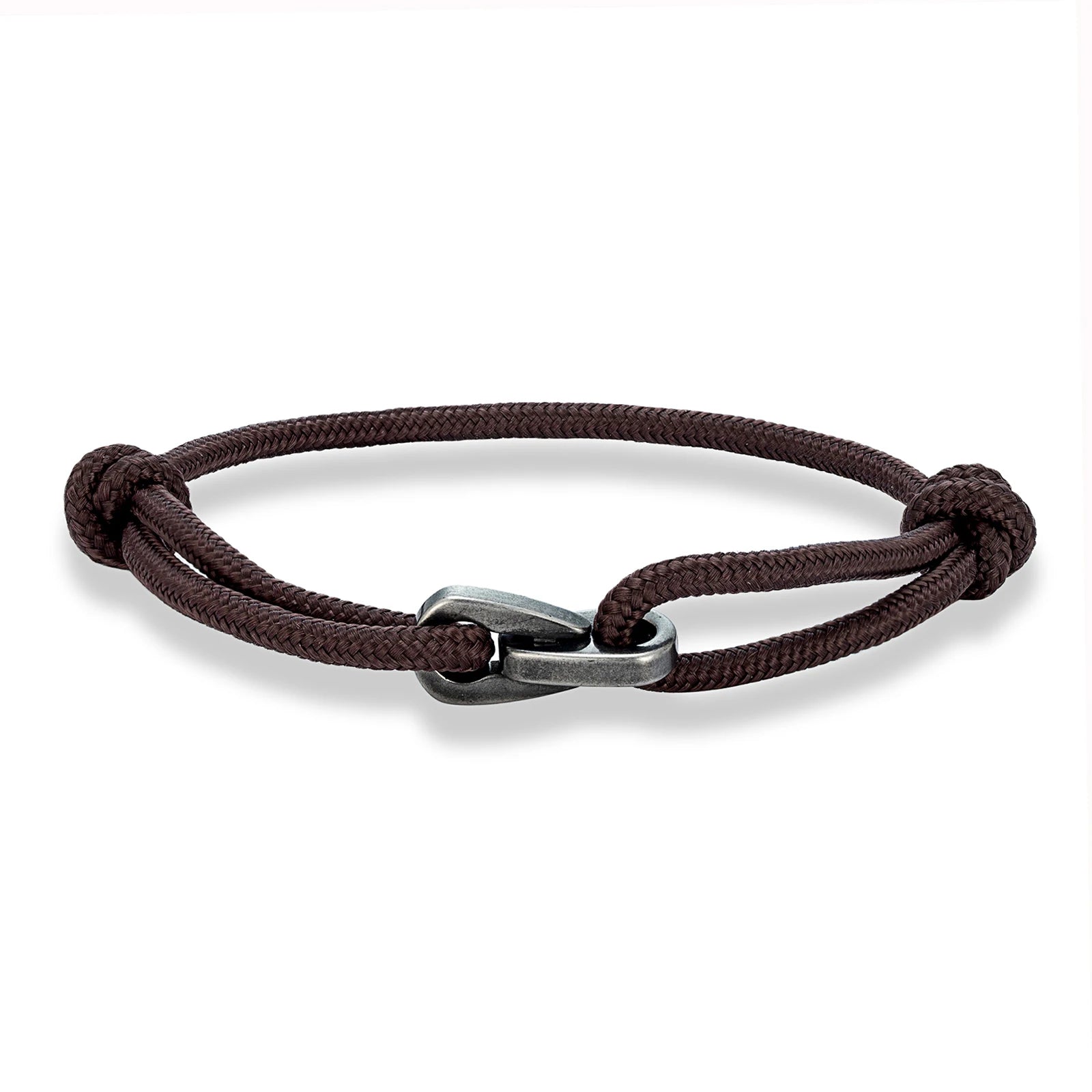 MKENDN Vintage Oxidized Black Chain Link Rope Bracelet Men Women Stainless Steel Motorcycle Jewelry Water Drop Accessories Gifts