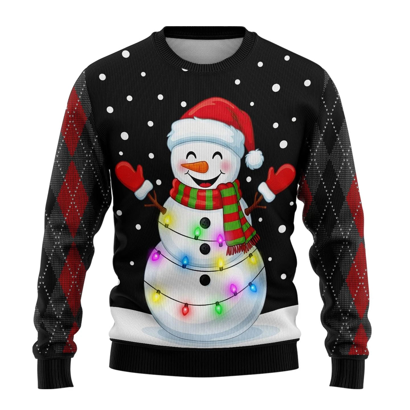 Hilarious Ho Ho Ugly Christmas Sweater Naughty Santa Womens Sweaters Crewneck Sweatshirt Funny Unisex Pullovers Mens Sweater