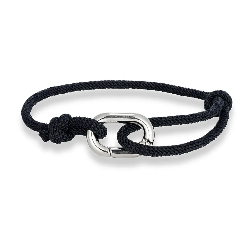 Bracelet MKENDN style nautique pour homme, fin et ajustable, avec fermoir ovale à ressort, idéal pour les surfeurs et les amateurs de bijoux de plage.